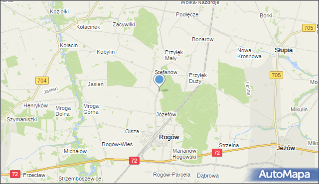 mapa Gajówka Doliska, Gajówka Doliska na mapie Targeo